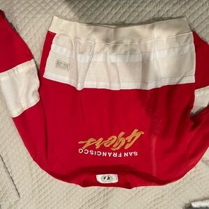 Kids Red and White San Francisco Sweatpants
